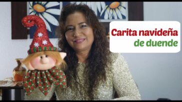 Tutorial - Carita de duende navideña decorativa