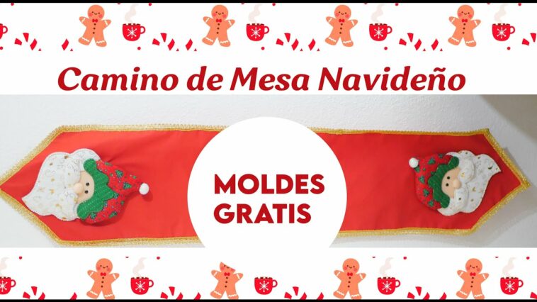 Tutorial - Fácil camino de mesa navideño