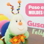 Tutorial Gusanito Felipe - Peluche (MOLDES GRATIS) /Oruga infantil