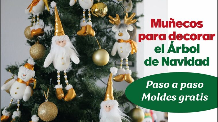 Tutorial - Muñecos para Árbol de Navidad (Noel, reno y nieve)