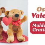 Tutorial - Oso Valentín (Hazlo tú misma) MOLDES GRATIS