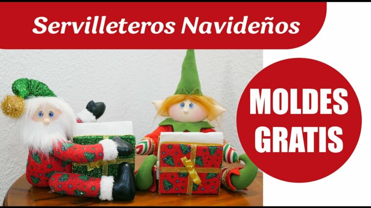 Tutorial - Servilleteros Navideños (Noel y Duendecito)