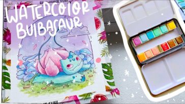 WATERCOLOR BULBASAUR ⎟PAINT WITH ME ?