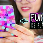 ¡FUNDAS PARA CELULAR DE PLÁSTICO CASERO! Fácil y Original ✄ Craftingeek