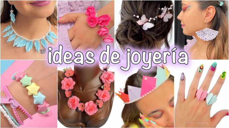 10 IDEAS HAZLO TÚ MISMO Increíbles Ideas de Joyería de Papel #hazlotúmismo #joyería