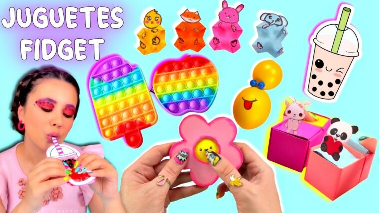 12 IDEAS HAZLO TÚ MISMO- JUGUETES FIDGET FACILES DE HACER #juguetesfidget # hazlotúmismo #popit