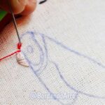 BORDADO A MANO NEEDLE PAINTING | PINTAR CON HILOS AVE PUNTADAS FÁCILES | HAND EMBROIDEY EASY UNIQUE