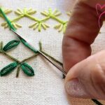 BORDADO A MANO PUNTADA DECORATIVA FÁCIL Y BONITA | HAND EMBROIDERY EASY STITCH A NEW DESIGN