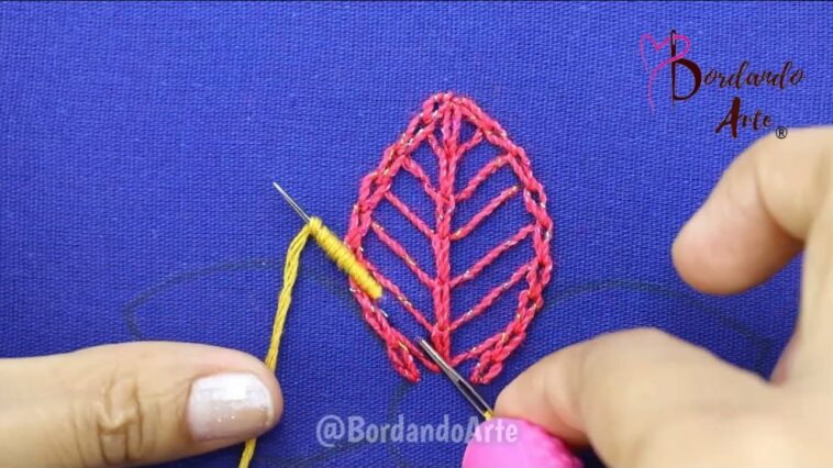 BORDADO DE FLORES CON PÉTALOS RELLENOS FÁCILES | HAND EMBROIDERY EASY UNIQUE DESIGN FLOWERS