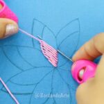 BORDADO DE FLORES CON PUNTADA DE OJAL | HAND EMBROIDERY EASY NEW MODERN DESIGN