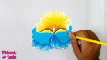 Como Pintar En Tela Una Flor Paso A Paso