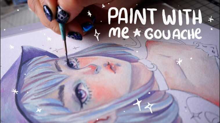 Paint with me | Witch ? gouache painting process  ?