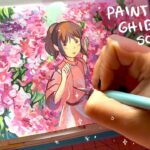 Painting Studio Ghibli Scene “Spirited Away " scenes ? Gouache