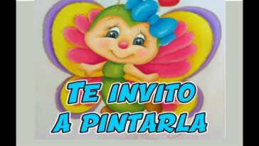 Pintura en tela mariposa infantil segunda parte