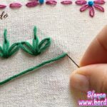 BORDADO A MANO PUNTADA DECORATIVA FÁCIL | HAND EMBROIDERY EASY STITCH NEW DESIGN