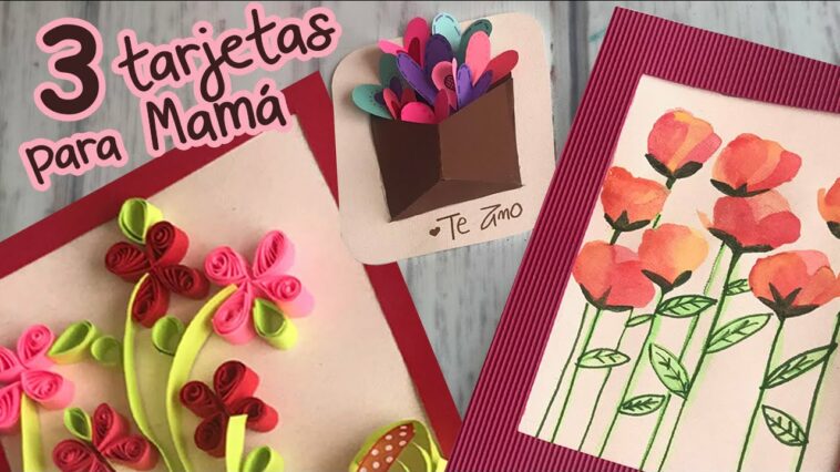 ?3 Tarjetas Lindas para regalar Súper Rápidas y Fáciles ?  Mothers day DIY