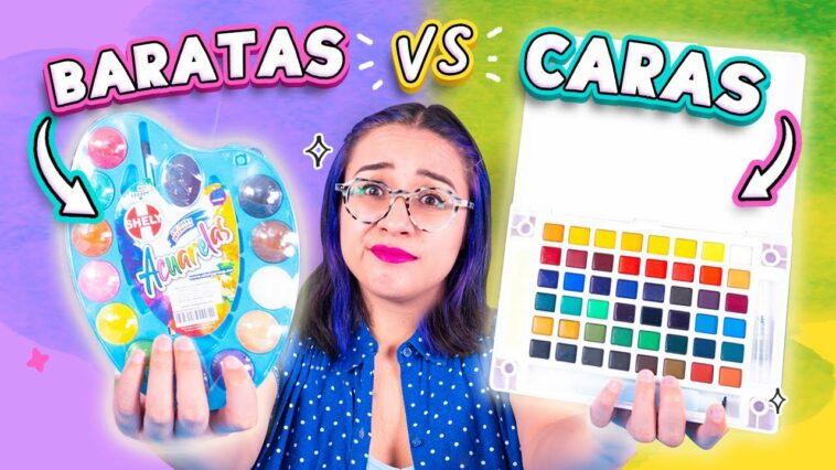 ACUARELAS BARATAS VS CARAS? ¿Hay diferencia??✎ ✄ Craftingeek