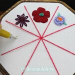 BORDADO A MANO PARA PRINCIPIANTES FLORES FÁCILES | HAND EMBROIDERY FOR BEGINNERS EASY FLOWERS