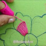 BORDADO A MANO PUNTADAS FÁCILES PARA FLORES | HAND EMBROIDERY EASY STITCH UNIQUE DESIGN FLOWERS