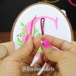 BORDADO Y PINTURA TEXTIL PRINCIPIANTES LETRA G | EMBROIDERY AND EASY TEXTILE PAINTING BEGINNERS