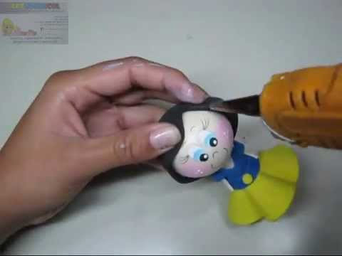 COMO HACER FOFULAPIZ  BLANCANIEVES DE DISNEY EN FOAMY  PARTE 2 MAS MOLDES