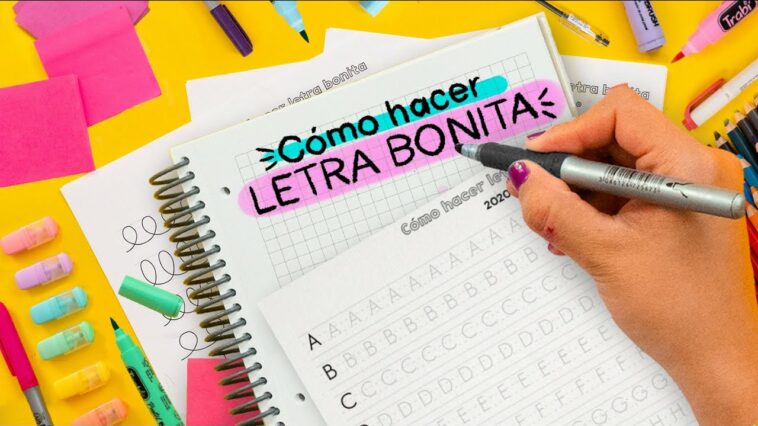 CÓMO TENER LETRA BONITA RÁPIDO - Haz Apuntes Bonitos ✄ Craftingeek