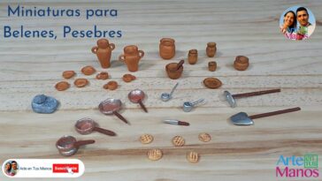 ?Cómo Hacer UTENSILIOS PARA LA COCINA MINIATURAS para BELENES, PESEBRES ATM