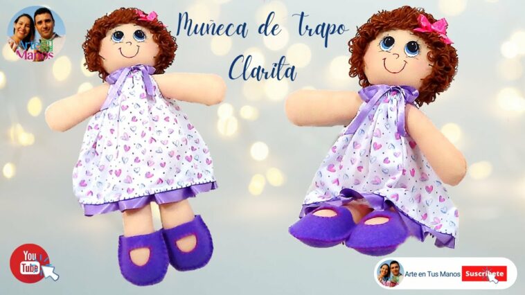 ?Cómo Hacer una MUÑECA de TRAPO fácil (Clarita)