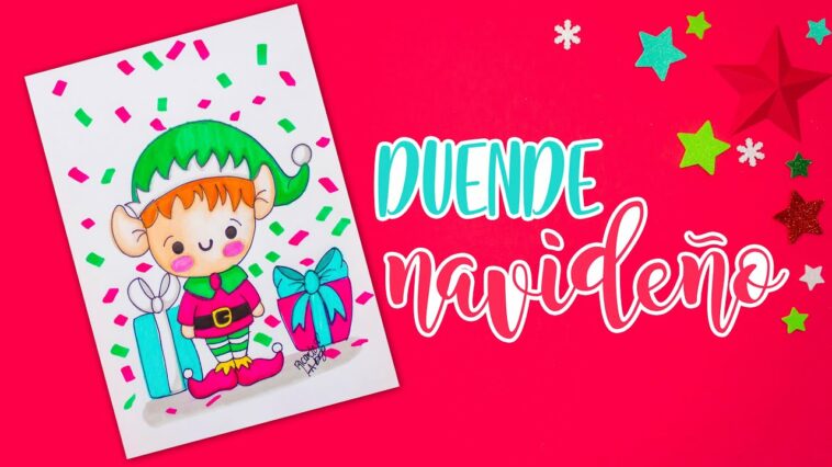 Cómo dibujar un DUENDE NAVIDEÑO - ESPECIAL DE NAVIDAD