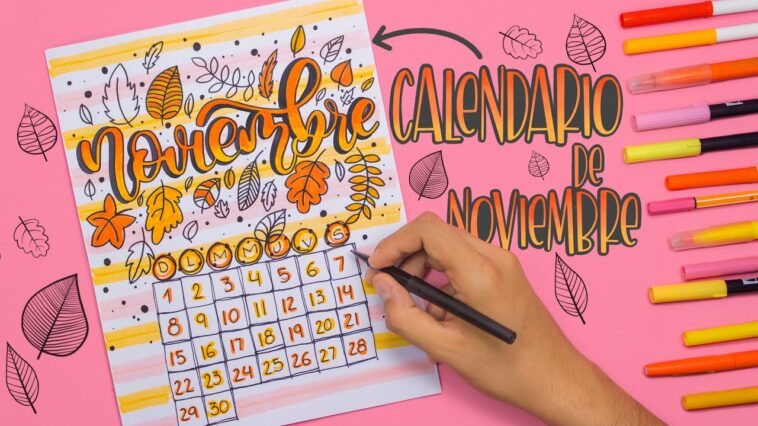 Como hacer tu calendario de NOVIEMBRE / BULLET JOURNAL