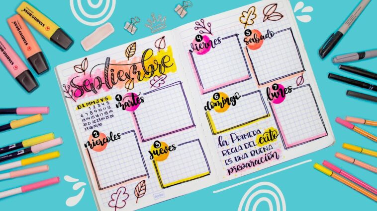 ? Cómo hacer un PLANEADOR mensual - BULLET JOURNAL