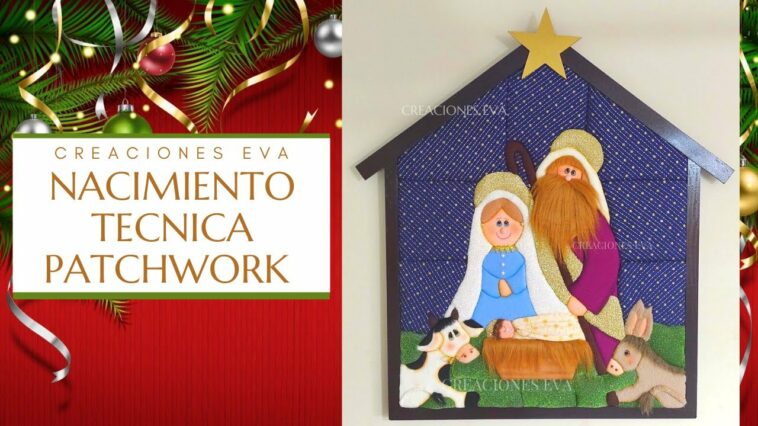 Cómo hacer un cuadro navideño en técnica Patchwork