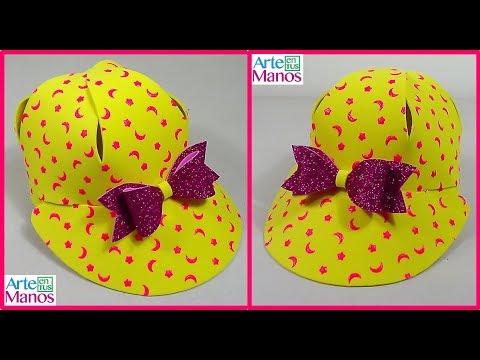 ?Cómo hacer una GORRA para NIÑOS en Foami, Fácil con Arte en Tus Manos