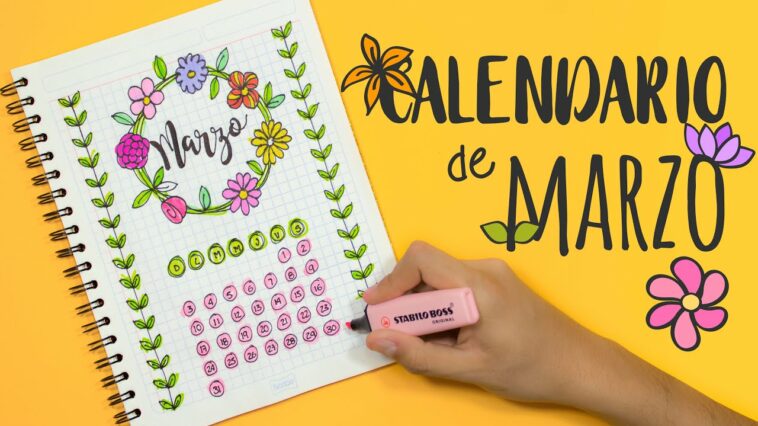 DIY: Calendario de MARZO - BULLET JOURNAL