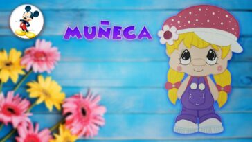 Fofucha Plana Muñeca en Foami o Goma Eva - Moldes Gratis