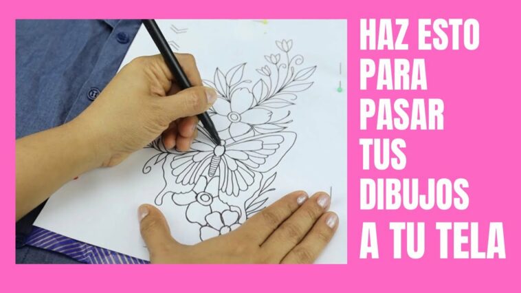 HAZ ESTO PARA PASAR / TRANSFERIR TUS DIBUJOS A TU TELA | TRANSFER YOUR DRAWINGS TO YOUR FABRIC