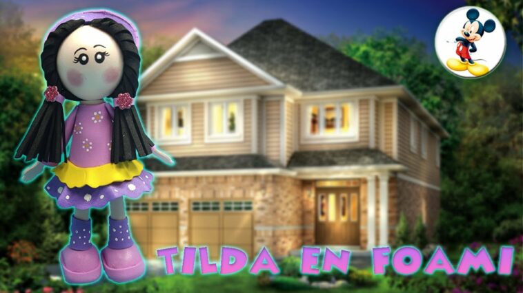 Muñeca Tilda en Foami o Goma Eva - Moldes Gratis