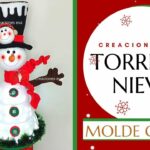 Muñecos navideños 2021, Torre de Nieve MOLDE GRATIS