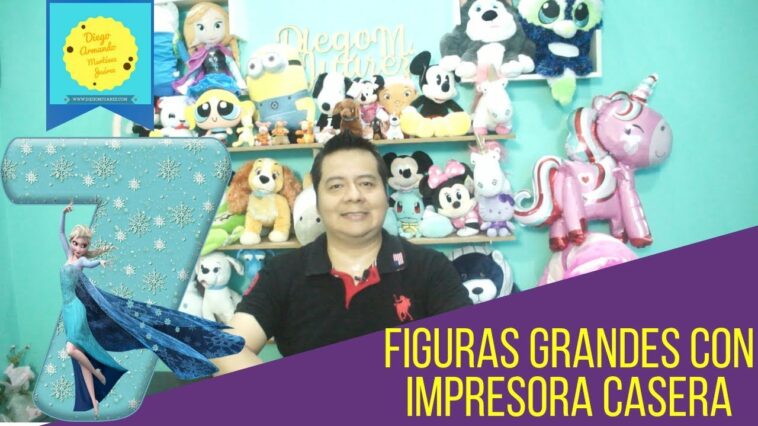 Realiza figuras grandes con impresora casera / Patrones para piñatas / Centros de mesa