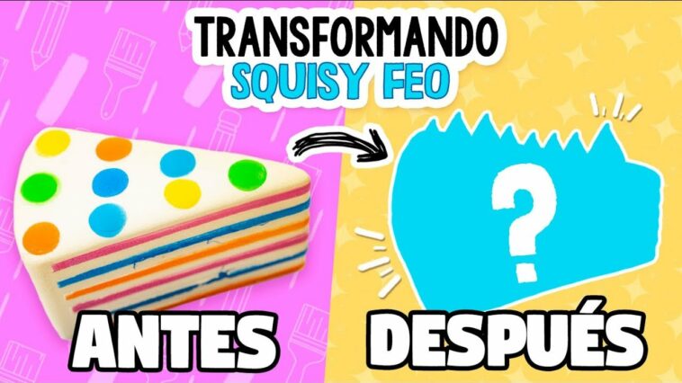 TRANSFORMANDO SQUISHIES FEOS #2 *Squishy Makeover* ✄ Craftingeek