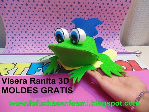 VISERAS DE ANIMALITOS EN FOAMY PARA FIESTAS INFANTILES