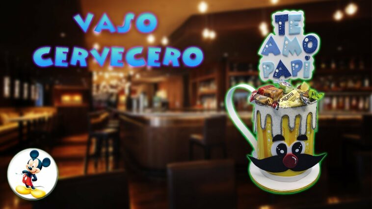 Vaso Cervecero en Foami o Goma Eva - Molde Gratis