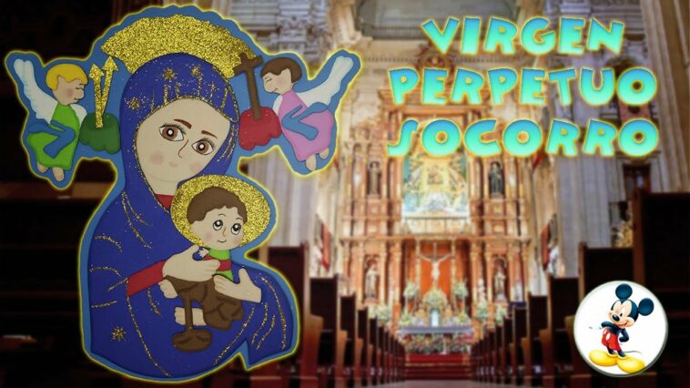 Virgen del Perpetuo Socorro en Foami o Goma eva - Moldes Gratis