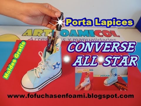 ZAPATO PORTA LAPICES CONVERSE ALL STAR EN FOAMI O GOMAEVA