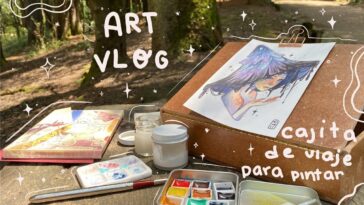 art vlog ?? pintando en el bosque ? Cajita de Aniversario ¨Vesper¨