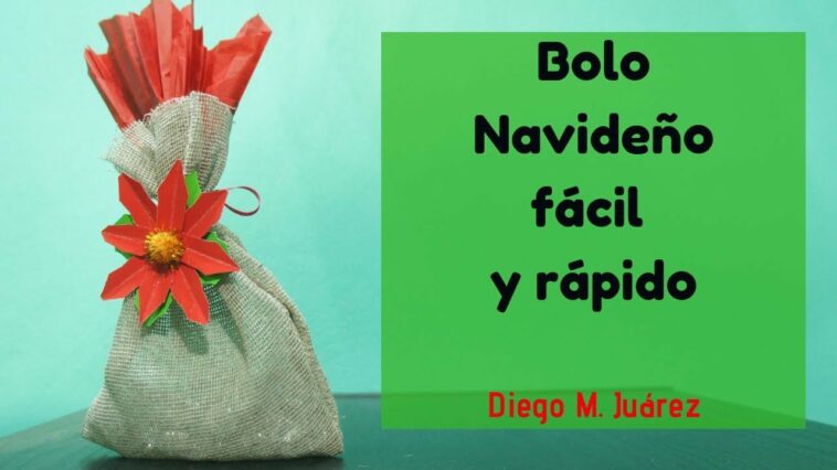 ¿Cómo hacer bolo navideño? / Bolo navideño rápido y económico / Envoltura