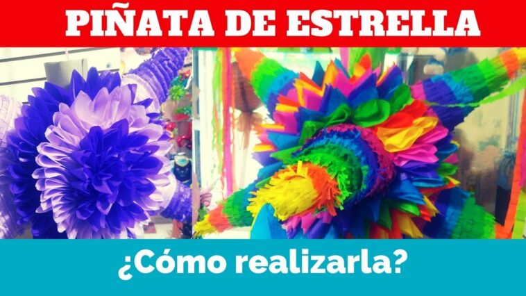 ¿Cómo hacer piñata de estrella navideña fácil? / Primera parte