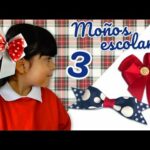 3 diseños de Moños Escolares ?Chuladas Creativas ?Regreso a Clases