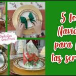 ? 5 formas Navideñas de poner las Servilletas ? Mesa Navideña #ChuladasCreativas #Christmas