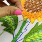 BORDADO FANTASÍA PUNTADA PARA RELLENAR TALLO DE FLOR | HAND EMBROIDERY EASY STITCH